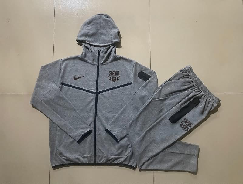 AAA(Thailand) Barcelona 24/25 Grey Soccer Tracksuit