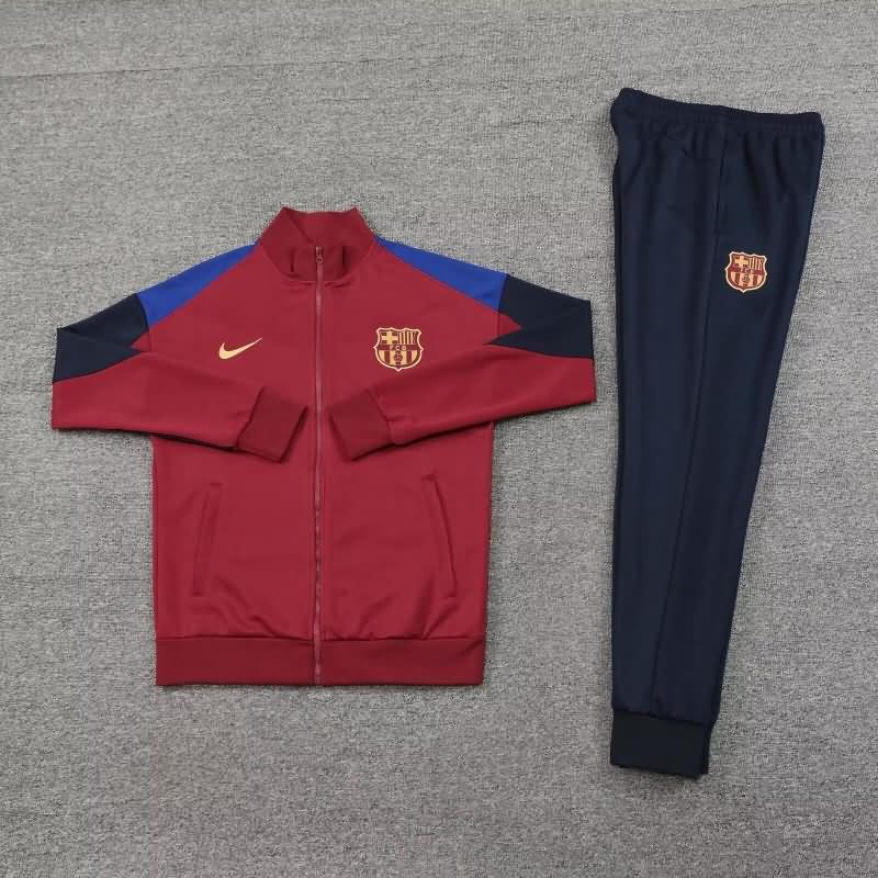 AAA(Thailand) Barcelona 24/25 Red Soccer Tracksuit