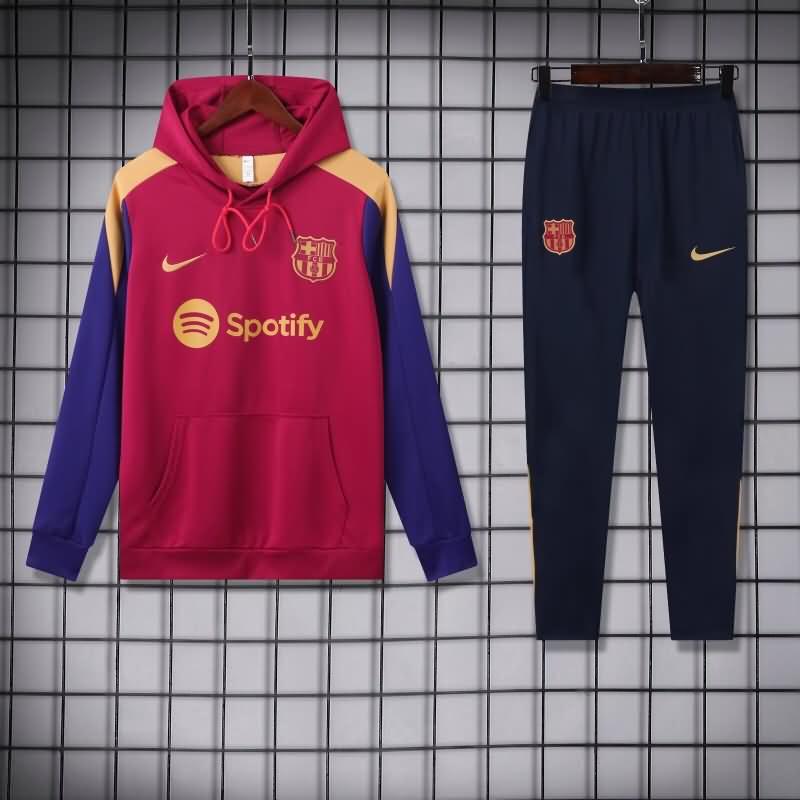 AAA(Thailand) Barcelona 24/25 Red Soccer Tracksuit 03