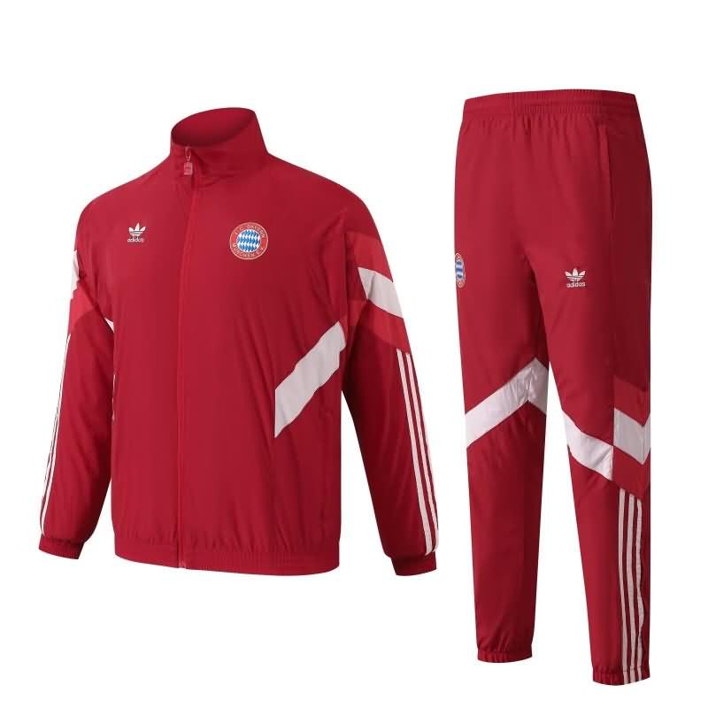 AAA(Thailand) Bayern Munich 24/25 Red Soccer Windbreaker Tracksuit