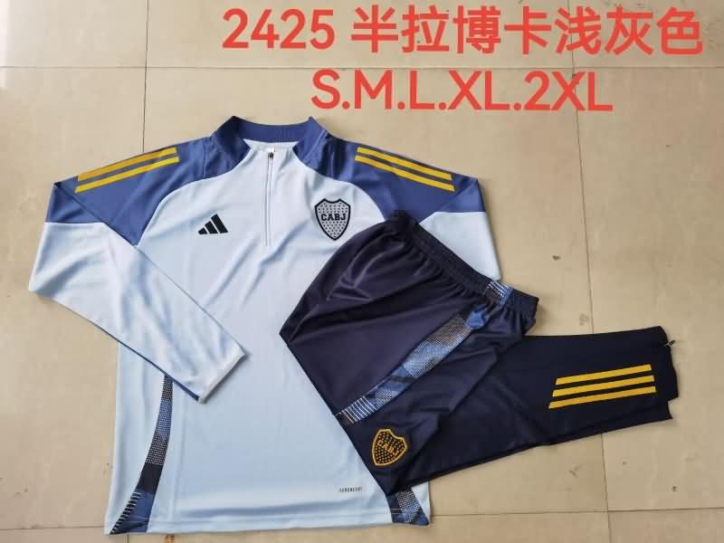 AAA(Thailand) Boca Juniors 2024 Light Blue Soccer Tracksuit