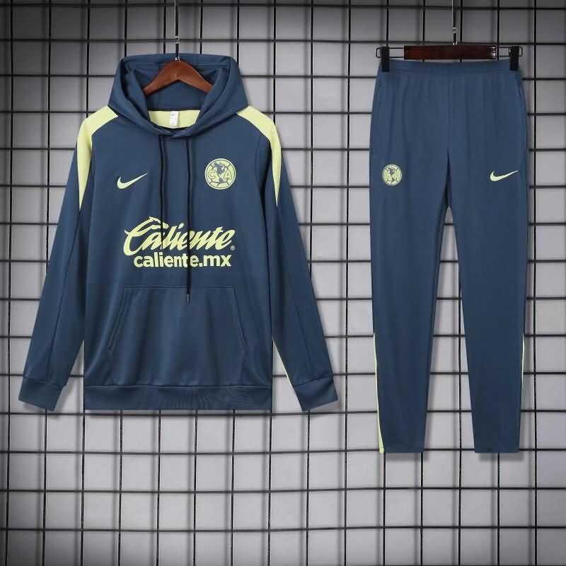 AAA(Thailand) Club America 24/25 Dark Blue Soccer Tracksuit