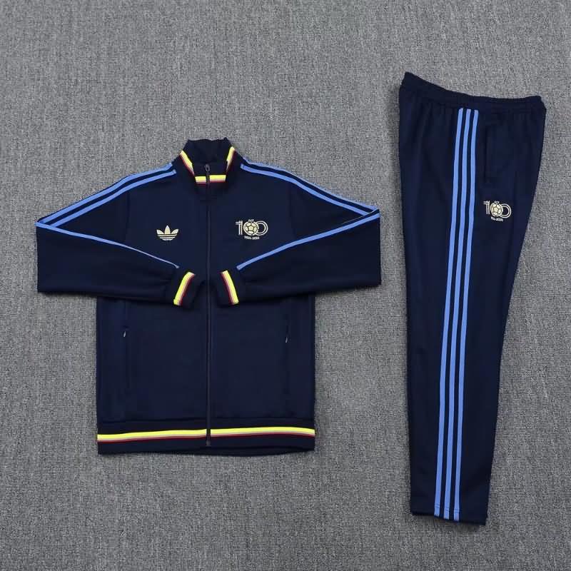 AAA(Thailand) Colombia 100th Dark Blue Soccer Tracksuit