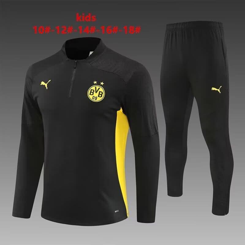 Dortmund 24/25 Kids Black Soccer Tracksuit