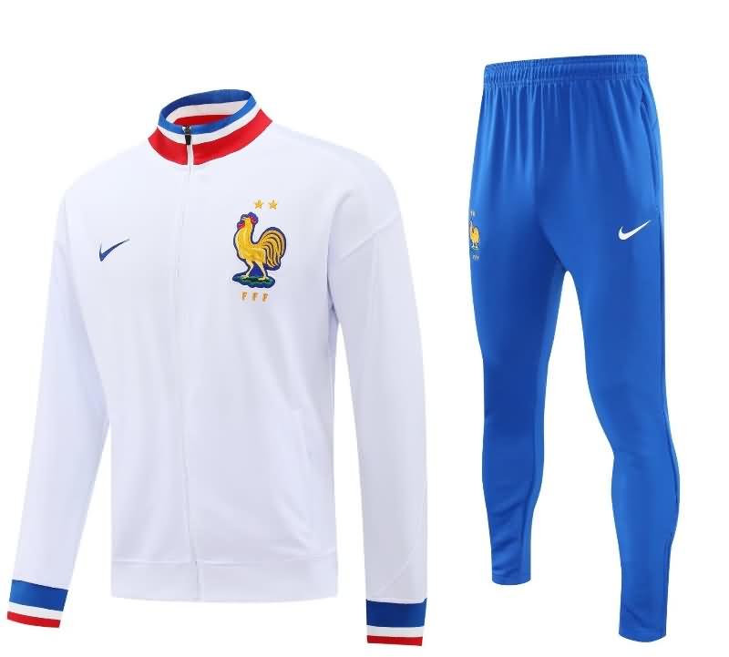 AAA(Thailand) France 2024 White Soccer Tracksuit