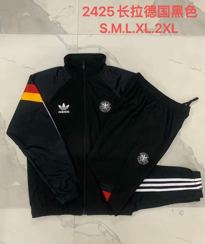 AAA(Thailand) Germany 2024 Black Soccer Tracksuit 04
