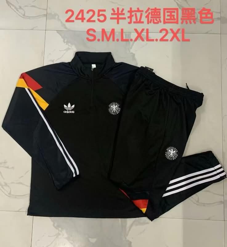 AAA(Thailand) Germany 2024 Black Soccer Tracksuit 05