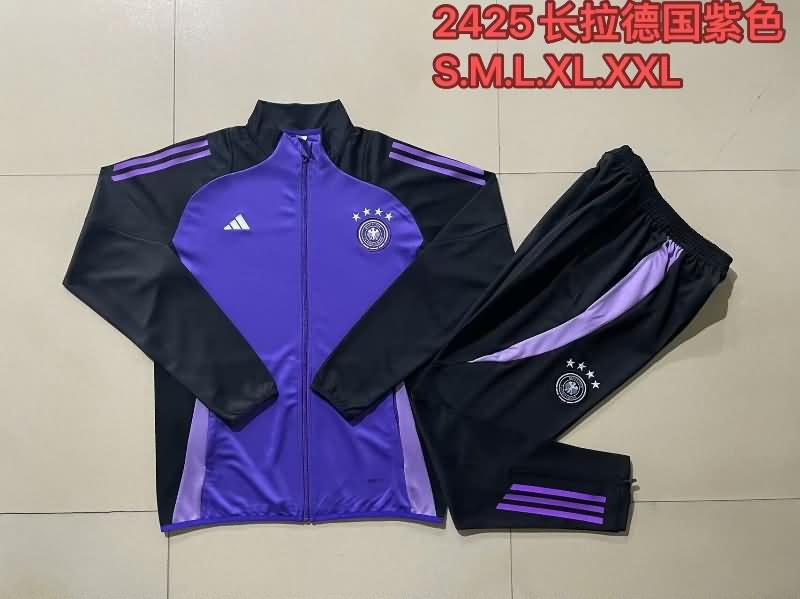 AAA(Thailand) Germany 2024 Purple Soccer Tracksuit 02
