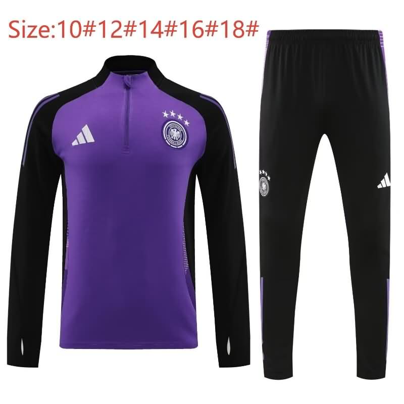 Germany 2024 Kids Purples Soccer Tracksuit