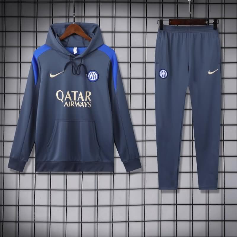 AAA(Thailand) Inter Milan 24/25 Grey Soccer Tracksuit 03