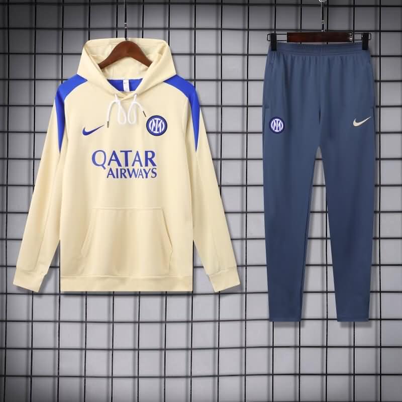 AAA(Thailand) Inter Milan 24/25 Yellow Soccer Tracksuit