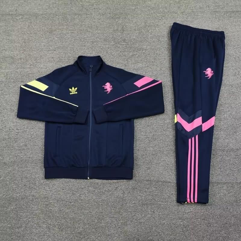 AAA(Thailand) Juventus 24/25 Dark Blue Soccer Tracksuit 03