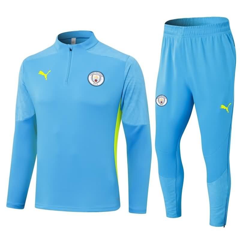 AAA(Thailand) Manchester City 24/25 Blue Soccer Tracksuit 02