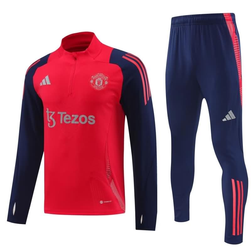 AAA(Thailand) Manchester United 24/25 Red Soccer Tracksuit 02