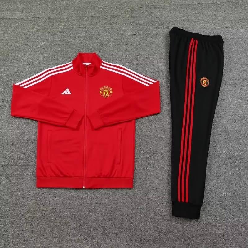 AAA(Thailand) Manchester United 24/25 Red Soccer Tracksuit 04