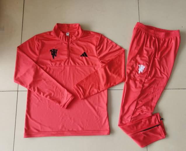 AAA(Thailand) Manchester United 24/25 Red Soccer Tracksuit 05