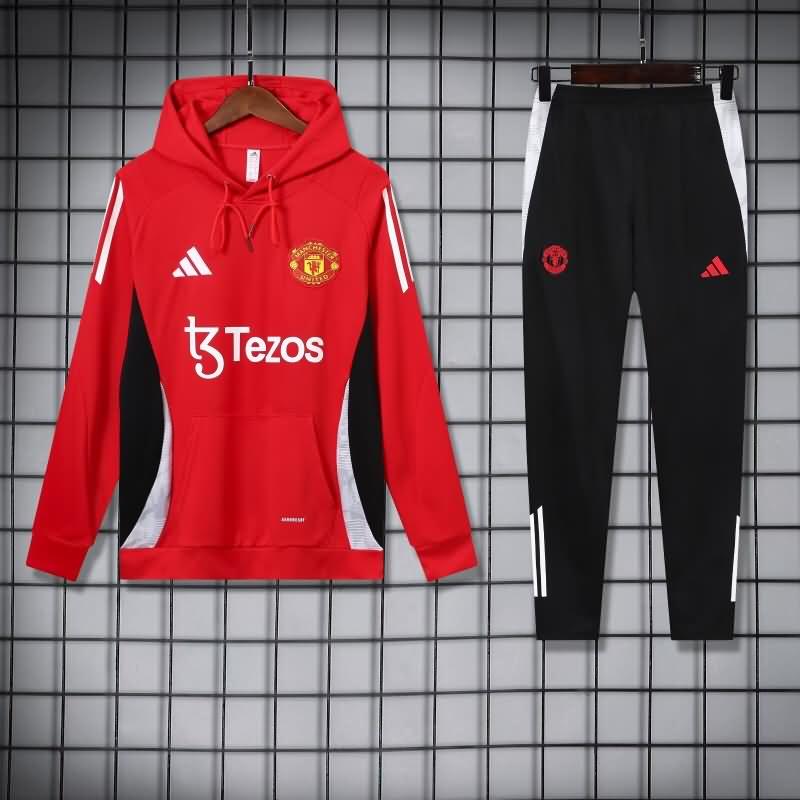 AAA(Thailand) Manchester United 24/25 Red Soccer Tracksuit 06