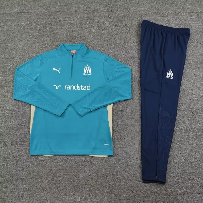 AAA(Thailand) Marseilles 24/25 Blue Soccer Tracksuit 02