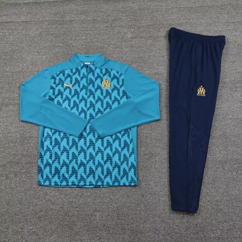 AAA(Thailand) Marseilles 24/25 Blue Soccer Tracksuit 03