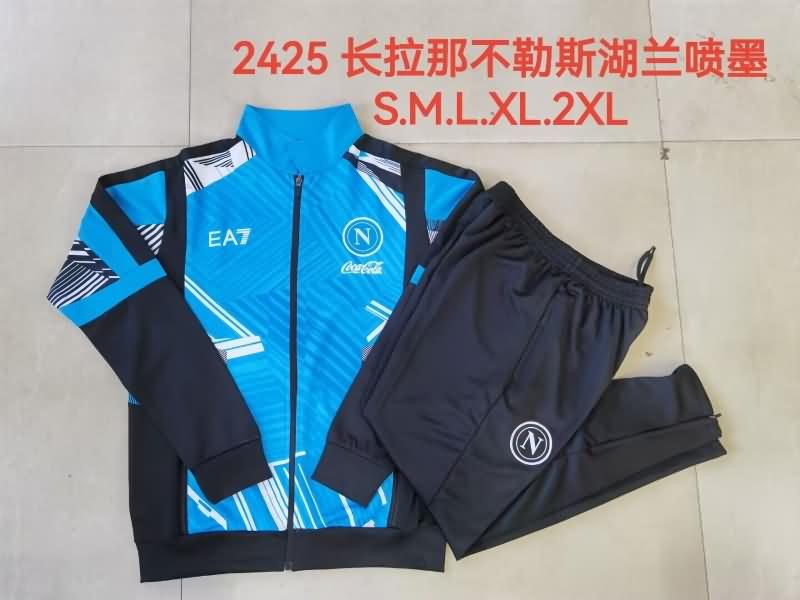 AAA(Thailand) Napoli 24/25 Blue Soccer Tracksuit 02