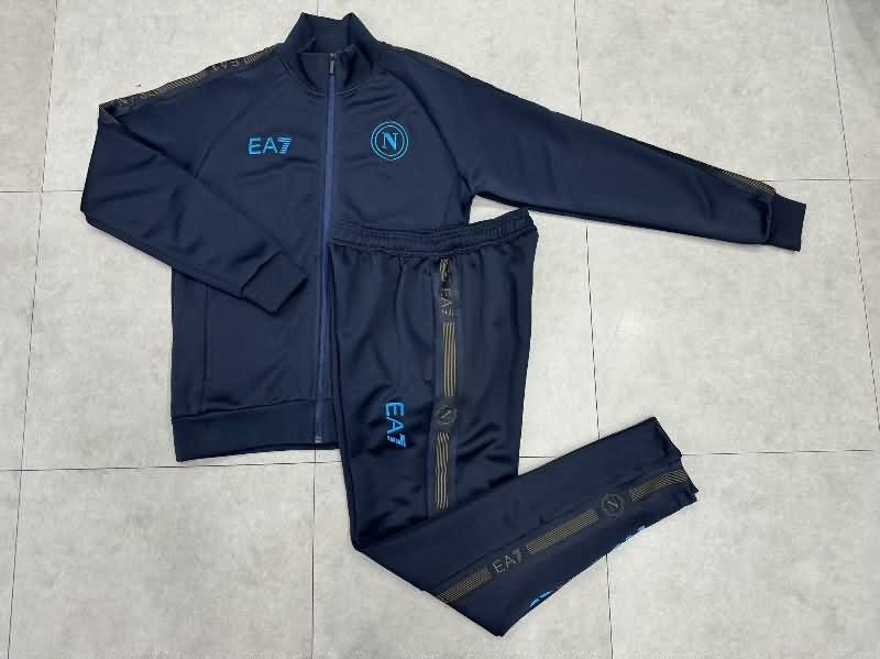 AAA(Thailand) Napoli 24/25 Dark Blue Soccer Tracksuit