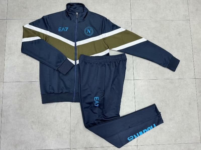 AAA(Thailand) Napoli 24/25 Dark Blue Soccer Tracksuit 02