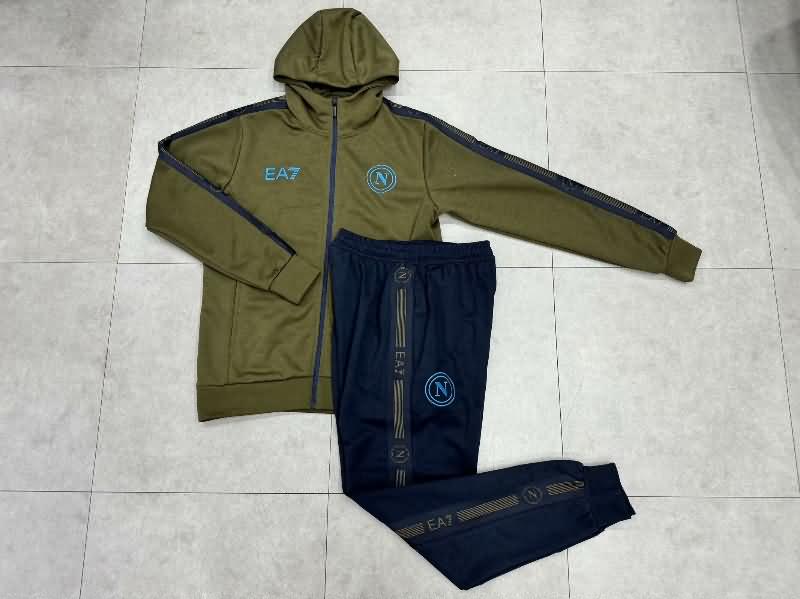 AAA(Thailand) Napoli 24/25 Dark Green Soccer Tracksuit