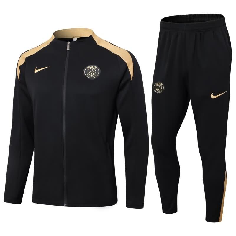 AAA(Thailand) PSG 24/25 Black Soccer Tracksuit