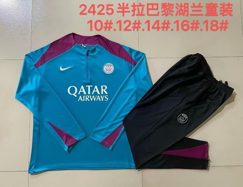 AAA(Thailand) PSG 24/25 Blue Soccer Tracksuit