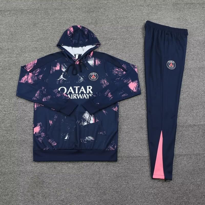 AAA(Thailand) PSG 24/25 Dark Blue Soccer Tracksuit