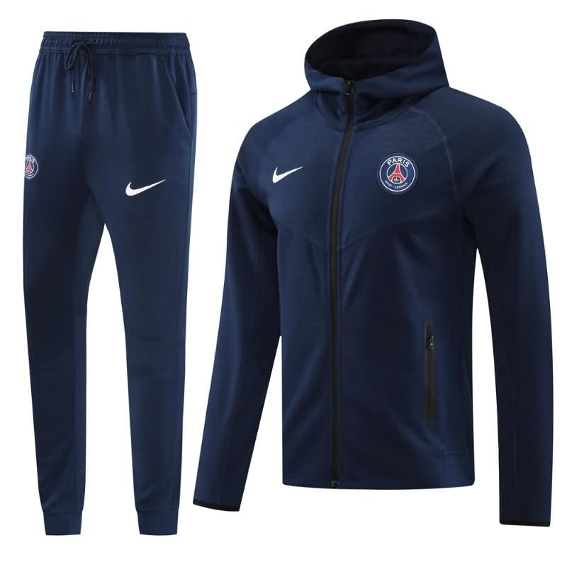 AAA(Thailand) PSG 24/25 Dark Blue Soccer Tracksuit 03