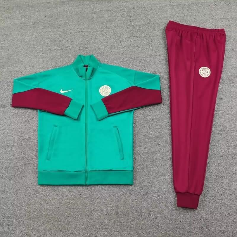 AAA(Thailand) PSG 24/25 Green Soccer Tracksuit