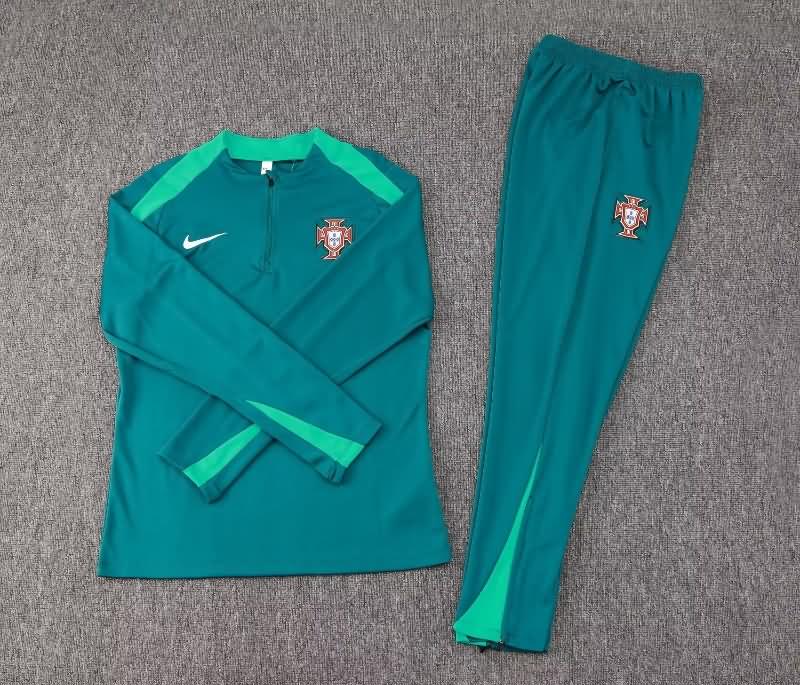 AAA(Thailand) Portugal 2024 Green Soccer Tracksuit