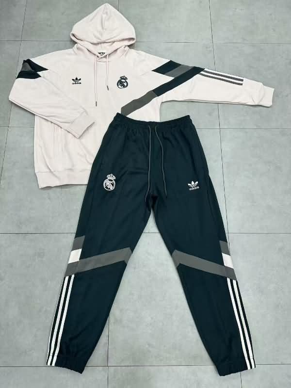 AAA(Thailand) Real Madrid 24/25 Beige Soccer Tracksuit 04