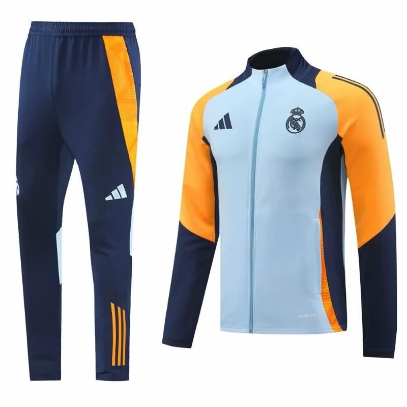 AAA(Thailand) Real Madrid 24/25 Blue Soccer Tracksuit