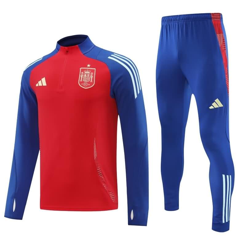 AAA(Thailand) Spain 2024 Red Soccer Tracksuit