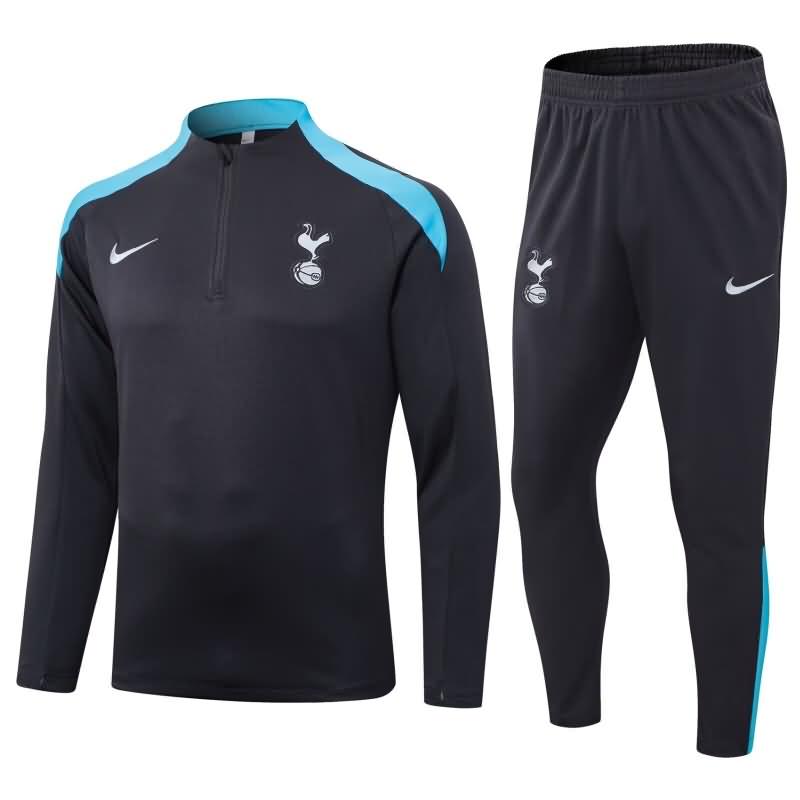 AAA(Thailand) Tottenham 24/25 Black Soccer Tracksuit