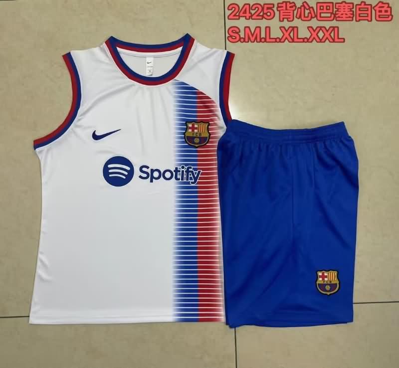 AAA(Thailand) Barcelona 24/25 White Soccer Training Sets