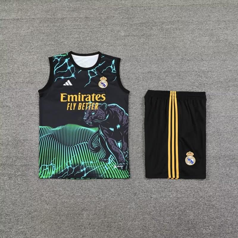 AAA(Thailand) Real Madrid 24/25 Black Soccer Training Sets 03