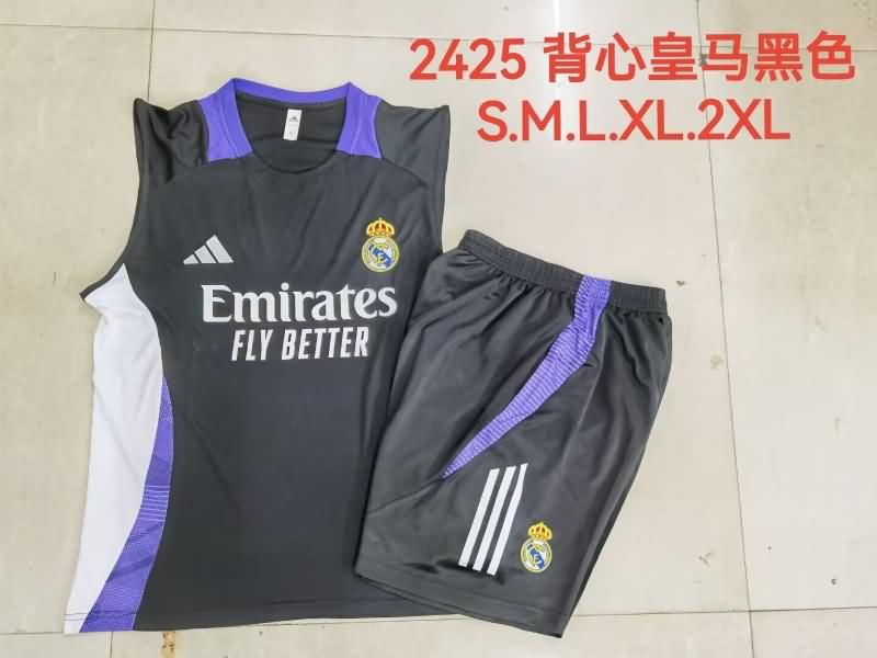 AAA(Thailand) Real Madrid 24/25 Black Soccer Training Sets 05