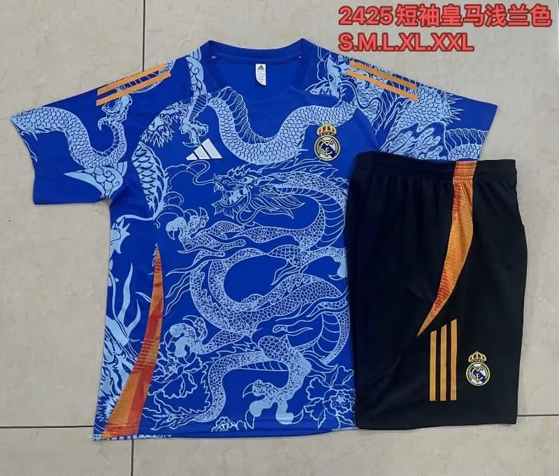 AAA(Thailand) Real Madrid 24/25 Blue Soccer Training Sets