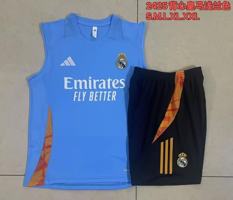 AAA(Thailand) Real Madrid 24/25 Blue Soccer Training Sets 02