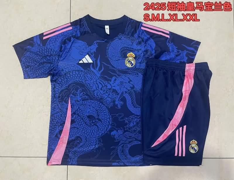 AAA(Thailand) Real Madrid 24/25 Dark Blue Soccer Training Sets