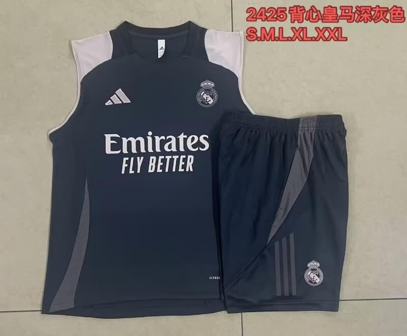 AAA(Thailand) Real Madrid 24/25 Grey Soccer Training Sets