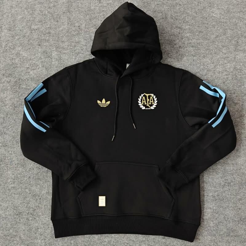 AAA(Thailand) Argentina 2024 Black Soccer Hoodies