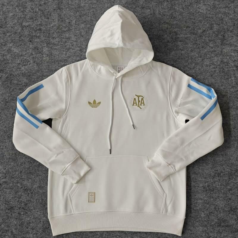 AAA(Thailand) Argentina 2024 White Soccer Hoodies