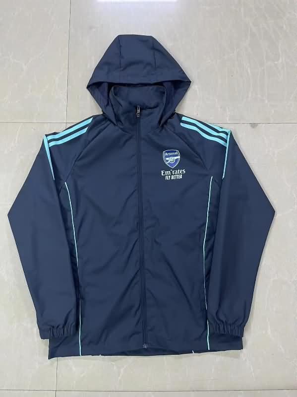 AAA(Thailand) Arsenal 24/25 Dark Blue Soccer Windbreaker 02