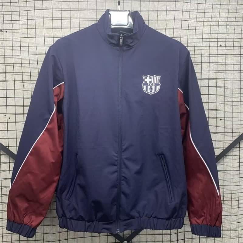 AAA(Thailand) Barcelona 24/25 Dark Blue Soccer Windbreaker