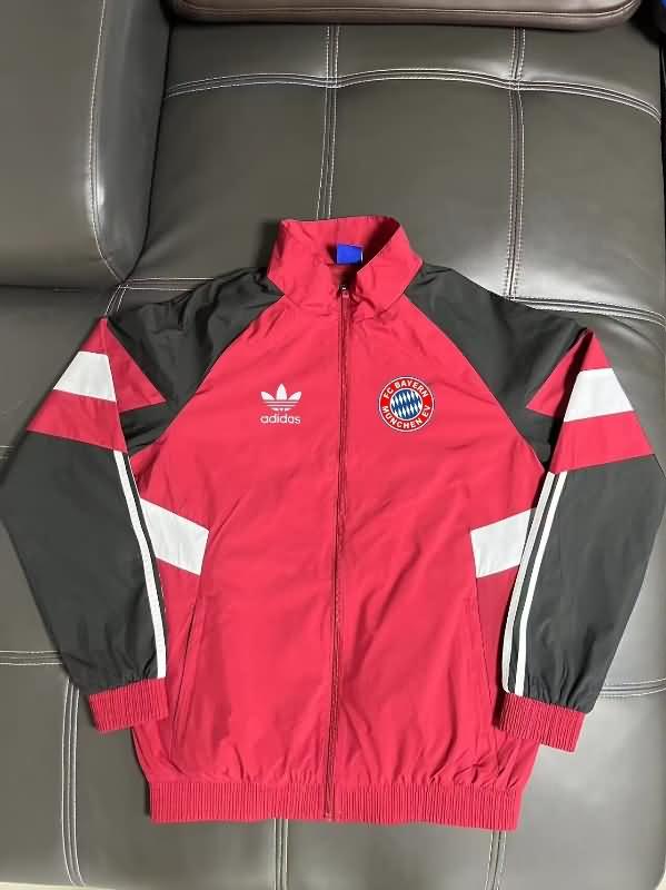 AAA(Thailand) Bayern Munich 24/25 Red Soccer Windbreaker 02