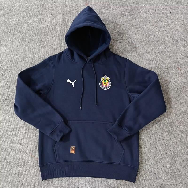 AAA(Thailand) Guadalajara 2024 Dark Blue Soccer Hoodies